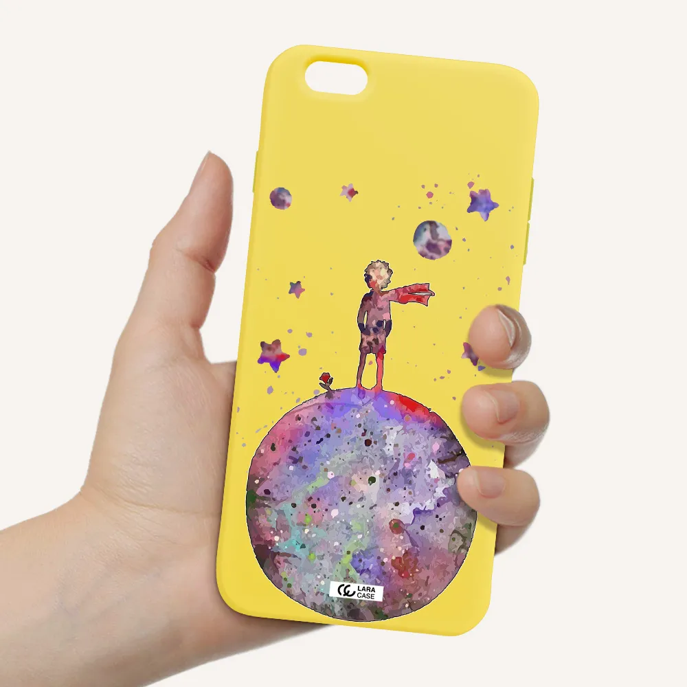 Little Prince Night Apple iPhone 6S Silicone canary yellow Case