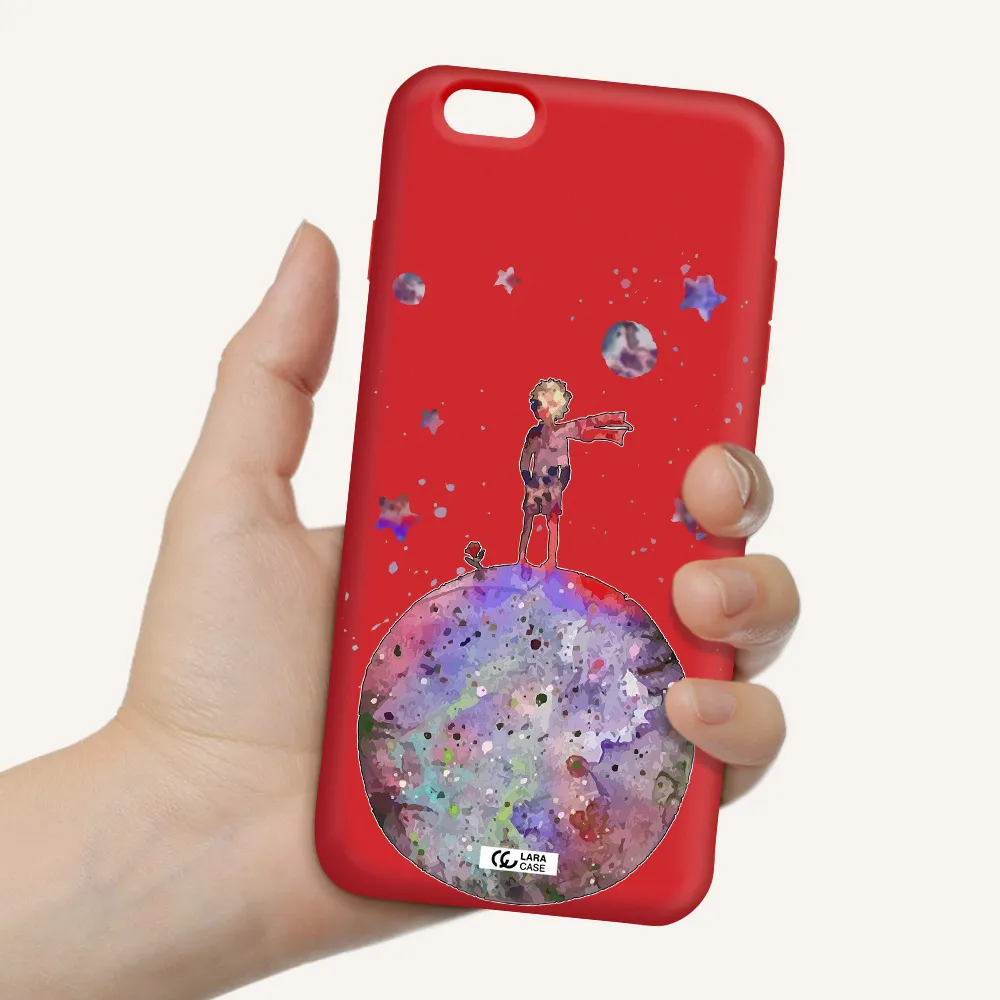 Little Prince Night Apple iPhone 6S Silicone Imperial Red Case