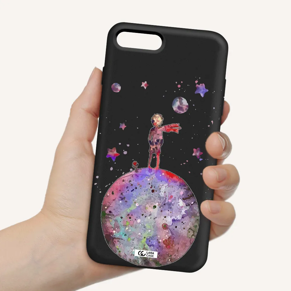 Little Prince Night Apple iPhone 7 plus Silicone black Case