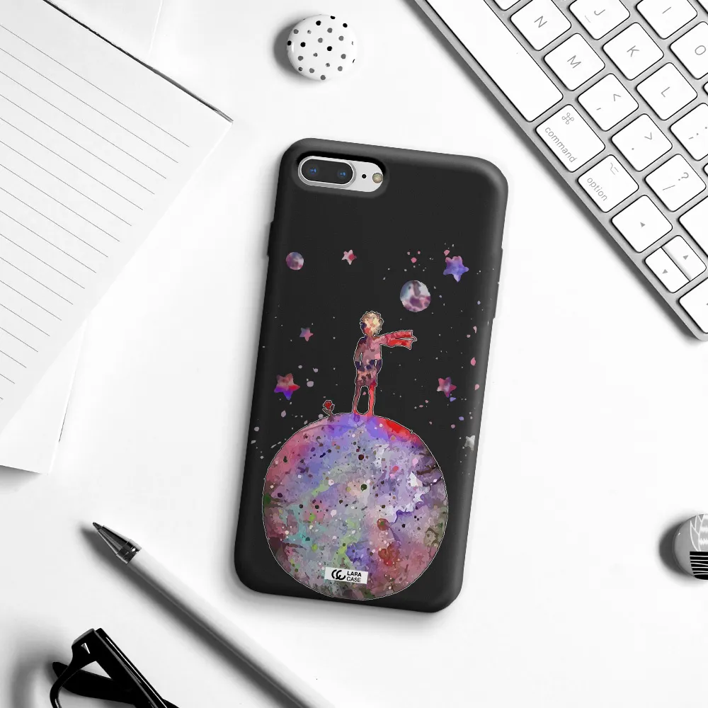 Little Prince Night Apple iPhone 7 plus Silicone black Case
