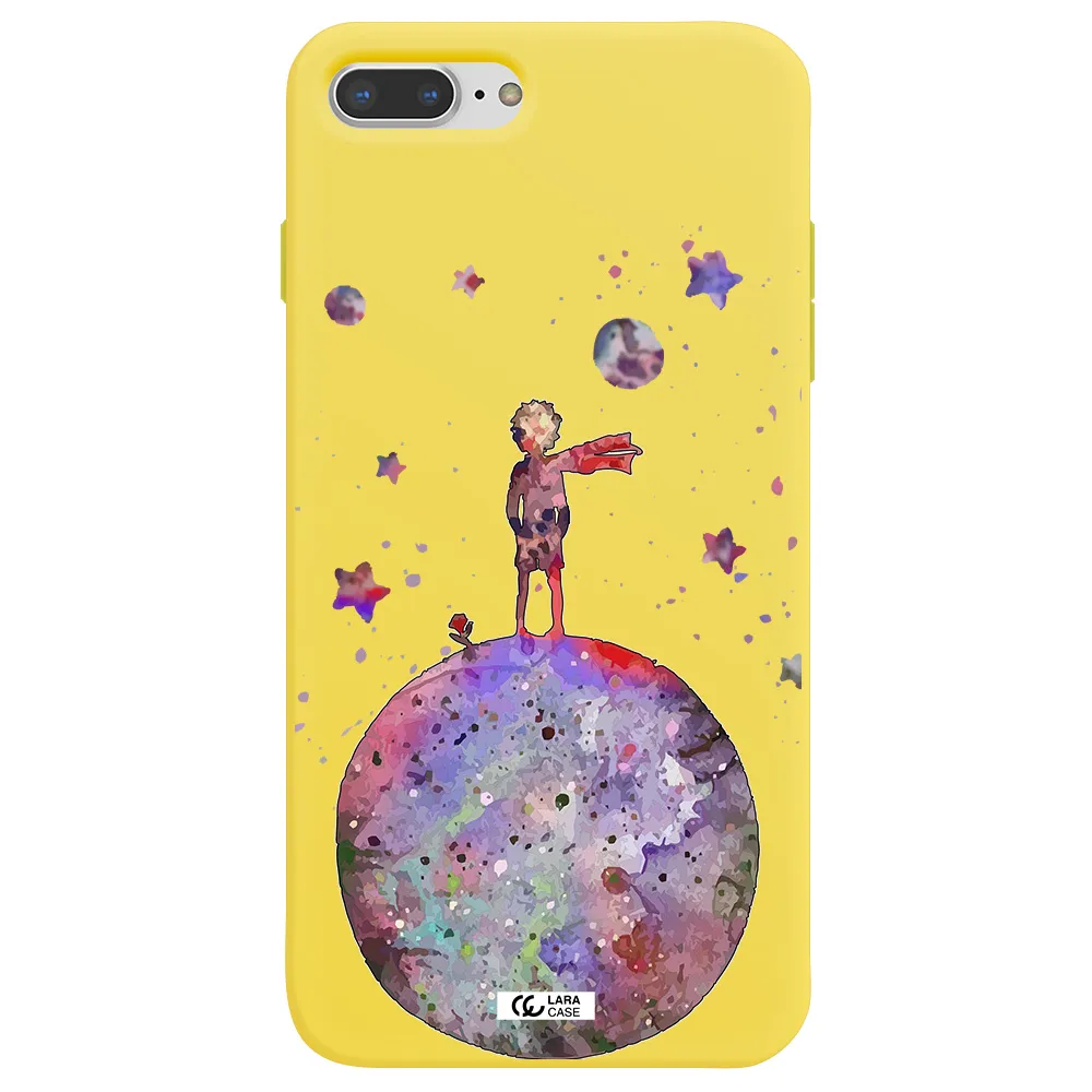 Little Prince Night Apple iPhone 7 plus Silicone canary yellow Case