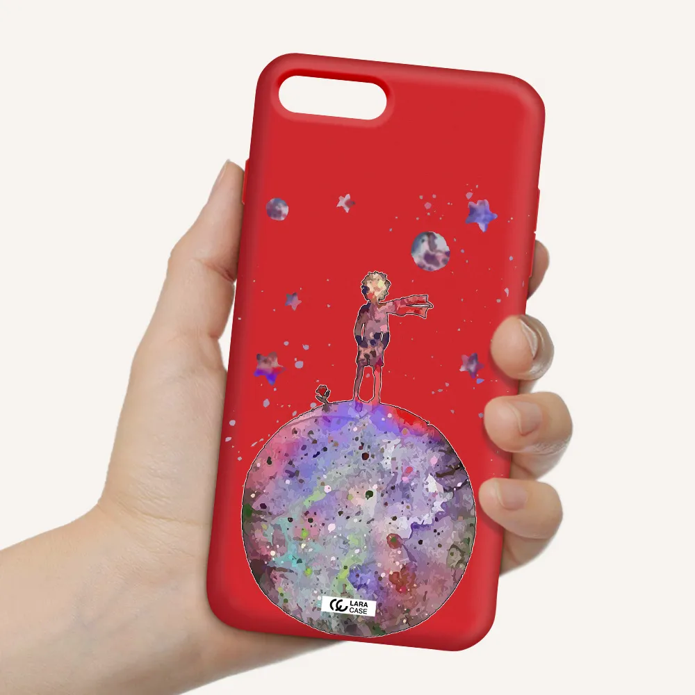 Little Prince Night Apple iPhone 7 plus Silicone Imperial Red Case