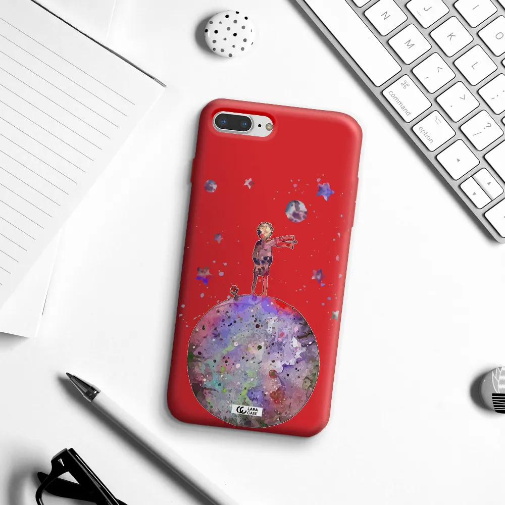 Little Prince Night Apple iPhone 7 plus Silicone Imperial Red Case