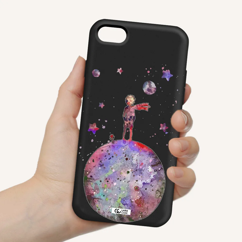 Little Prince Night Apple iPhone 7 Silicone black Case