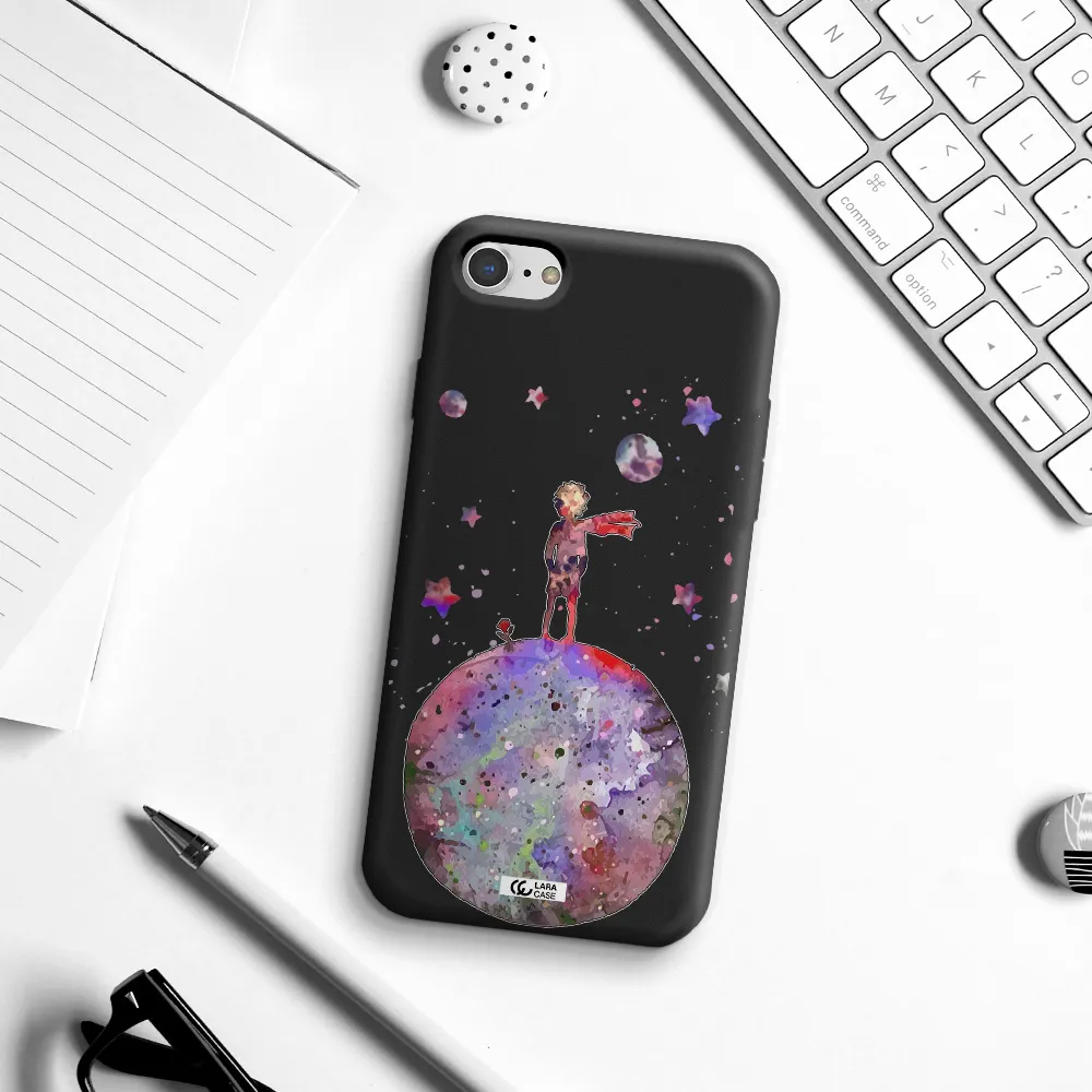 Little Prince Night Apple iPhone 7 Silicone black Case
