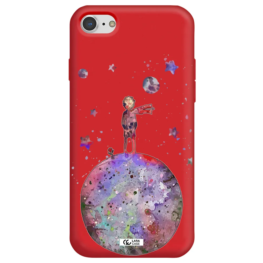 Little Prince Night Apple iPhone 7 Silicone Imperial Red Case