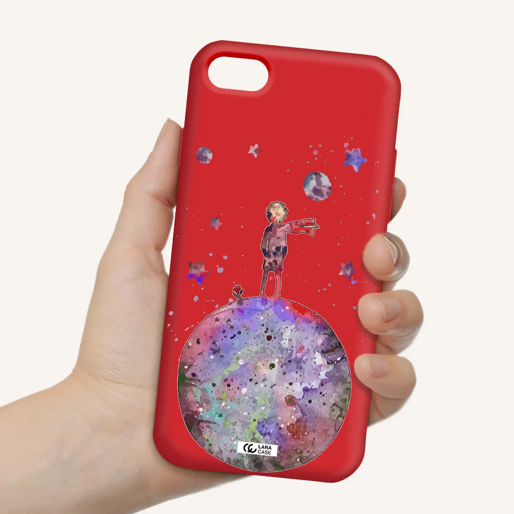 Little Prince Night Apple iPhone 7 Silicone Imperial Red Case
