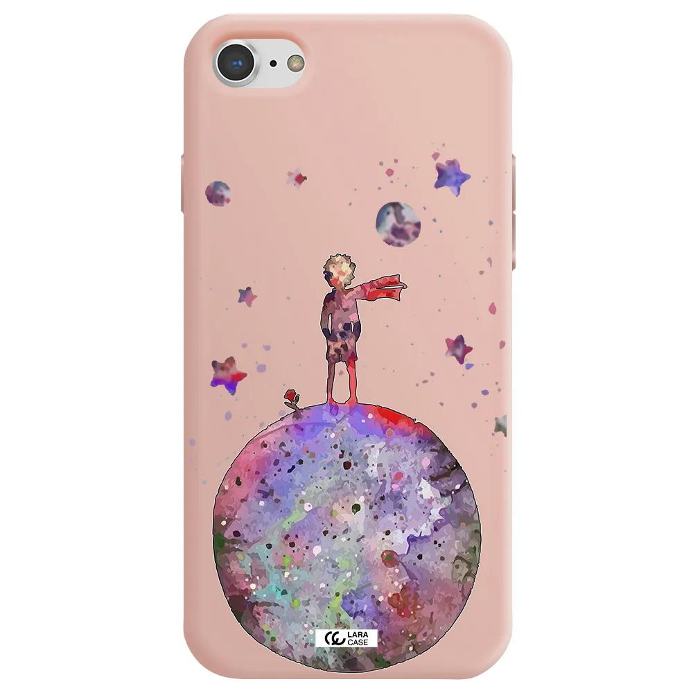 Little Prince Night Apple iPhone 7 Silicone pastel pink Case