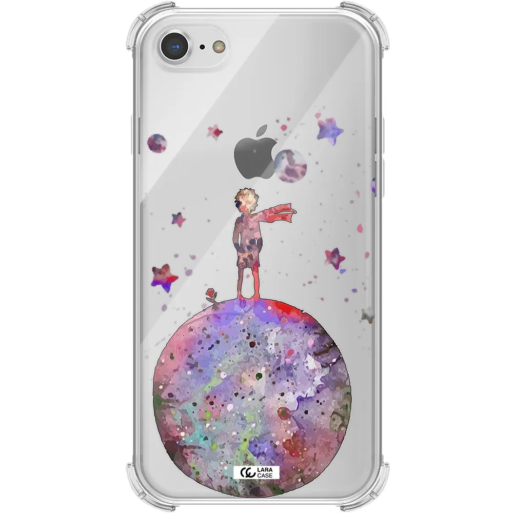 Little Prince Night Apple iPhone 8 Clear PC Case