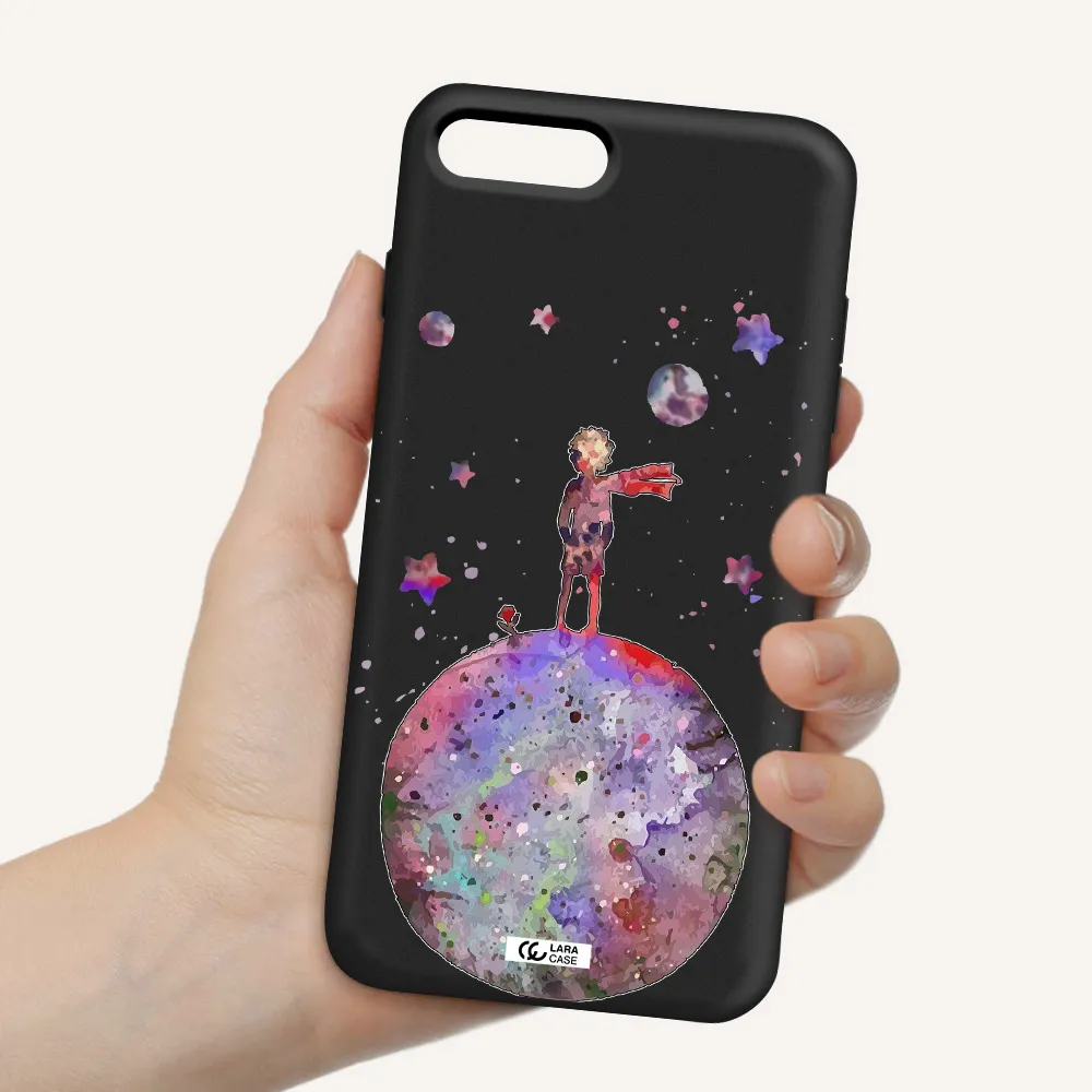 Little Prince Night Apple iPhone 8 plus Silicone black Case