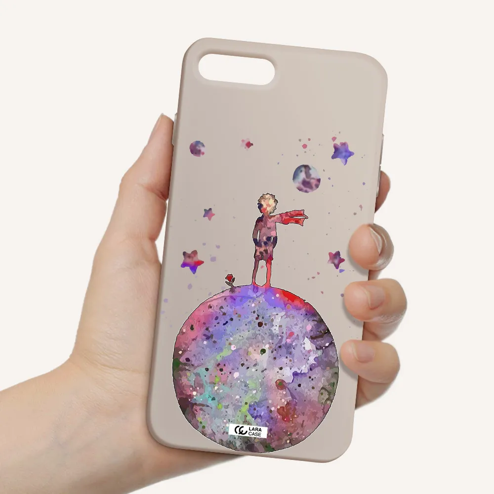 Little Prince Night Apple iPhone 8 plus Silicone Stone Case