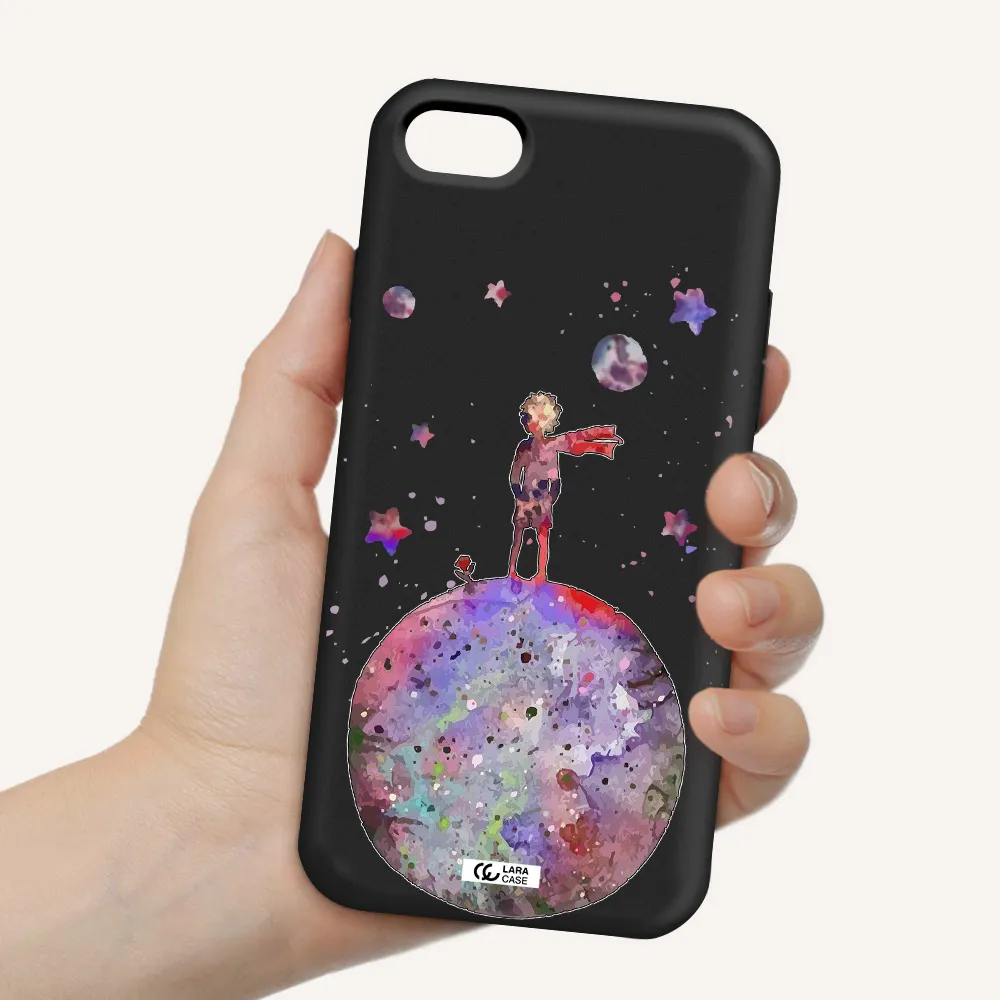 Little Prince Night Apple iPhone 8 Silicone black Case