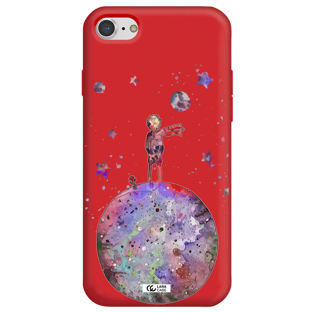 Little Prince Night Apple iPhone 8 Silicone Imperial Red Case