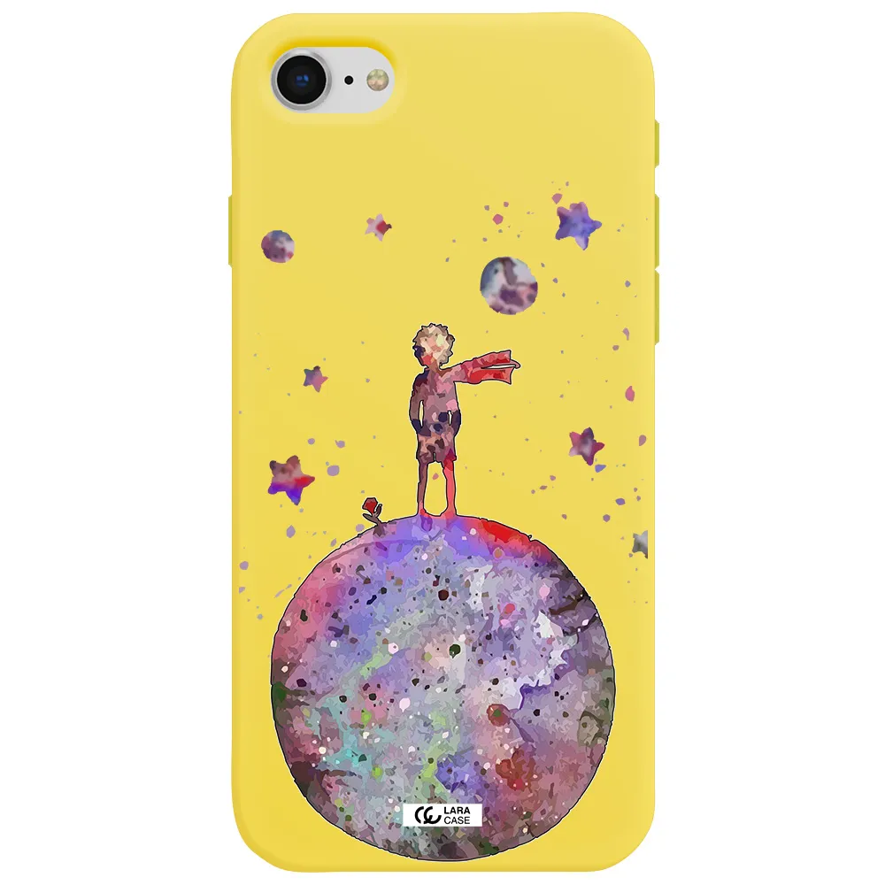 Little Prince Night Apple iPhone se 2020 Silicone canary yellow Case