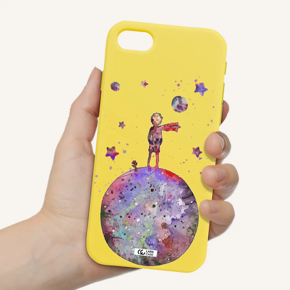 Little Prince Night Apple iPhone se 2020 Silicone canary yellow Case
