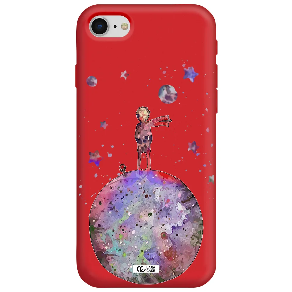 Little Prince Night Apple iPhone se 2020 Silicone Imperial Red Case