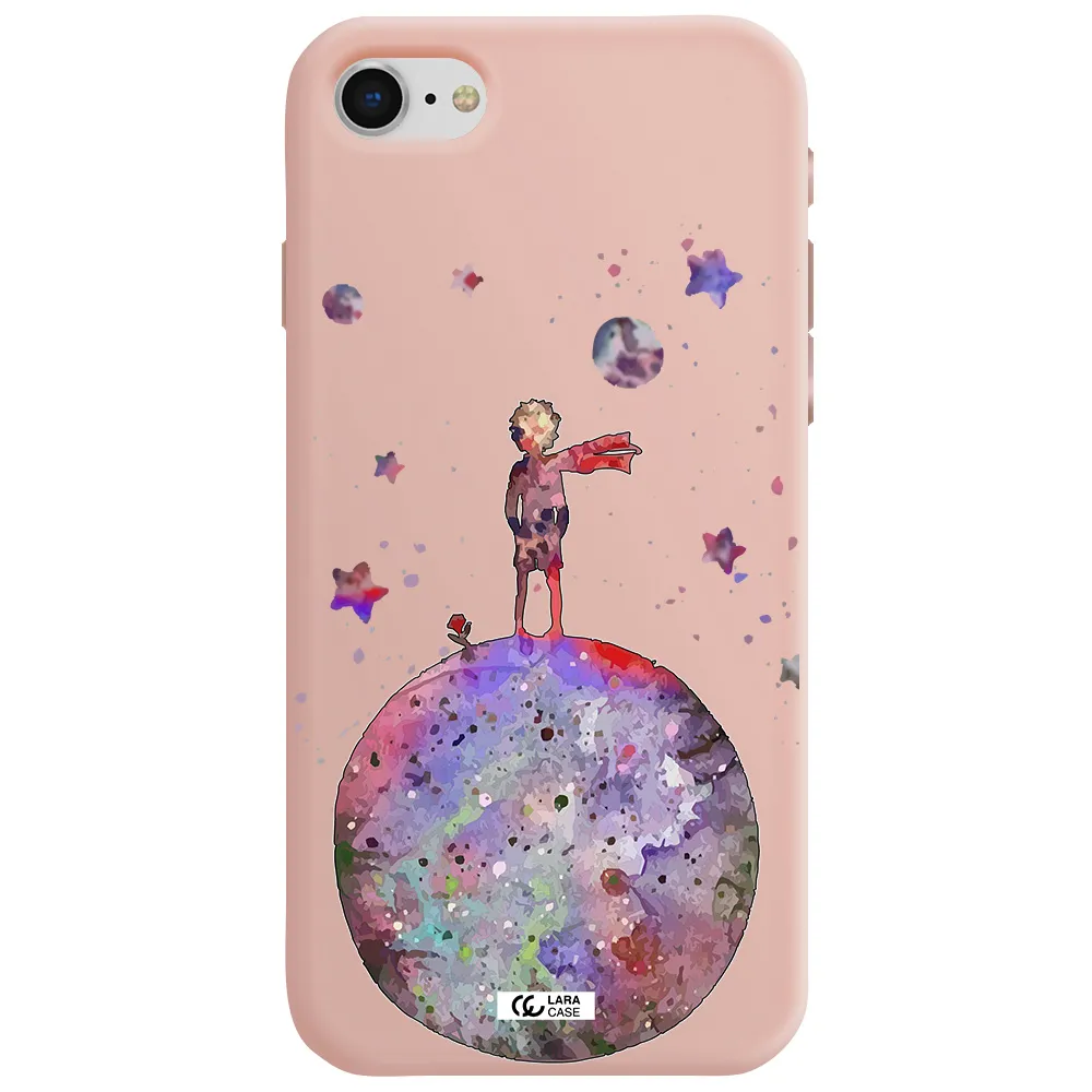 Little Prince Night Apple iPhone se 2020 Silicone pastel pink Case
