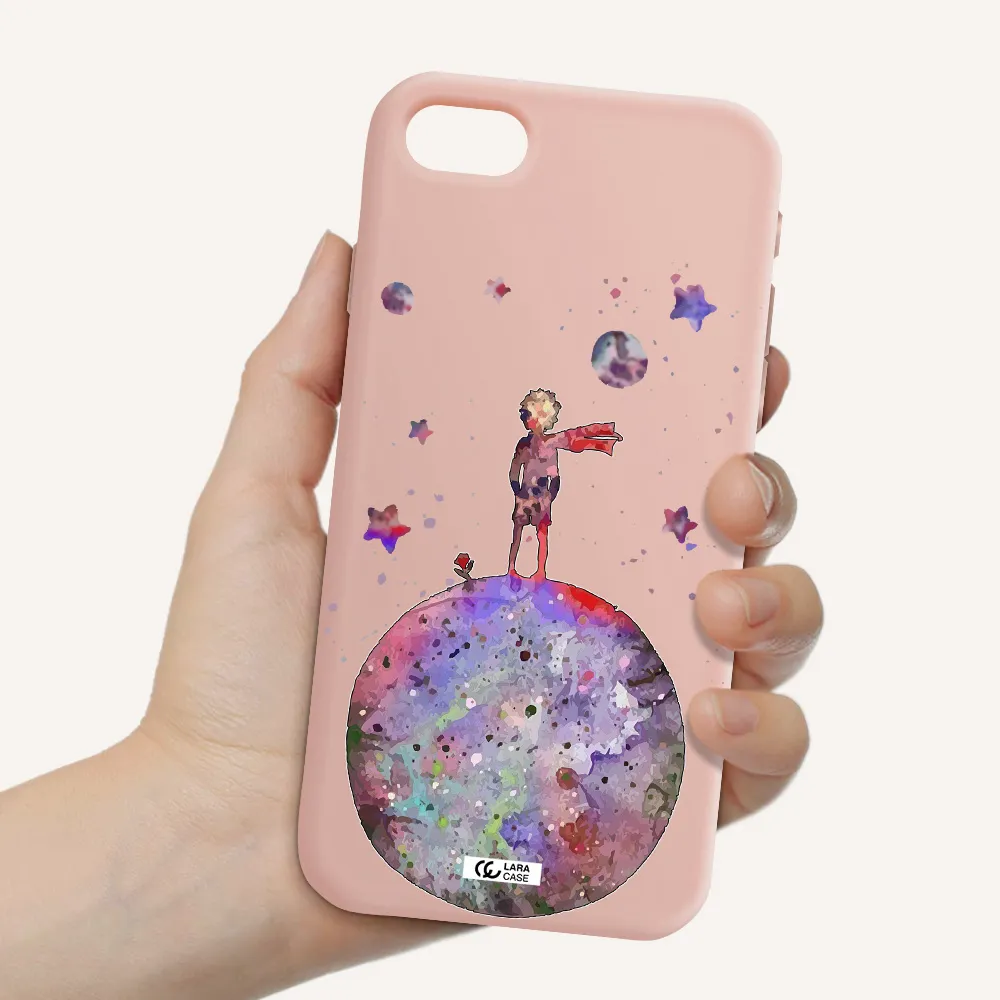 Little Prince Night Apple iPhone se 2020 Silicone pastel pink Case
