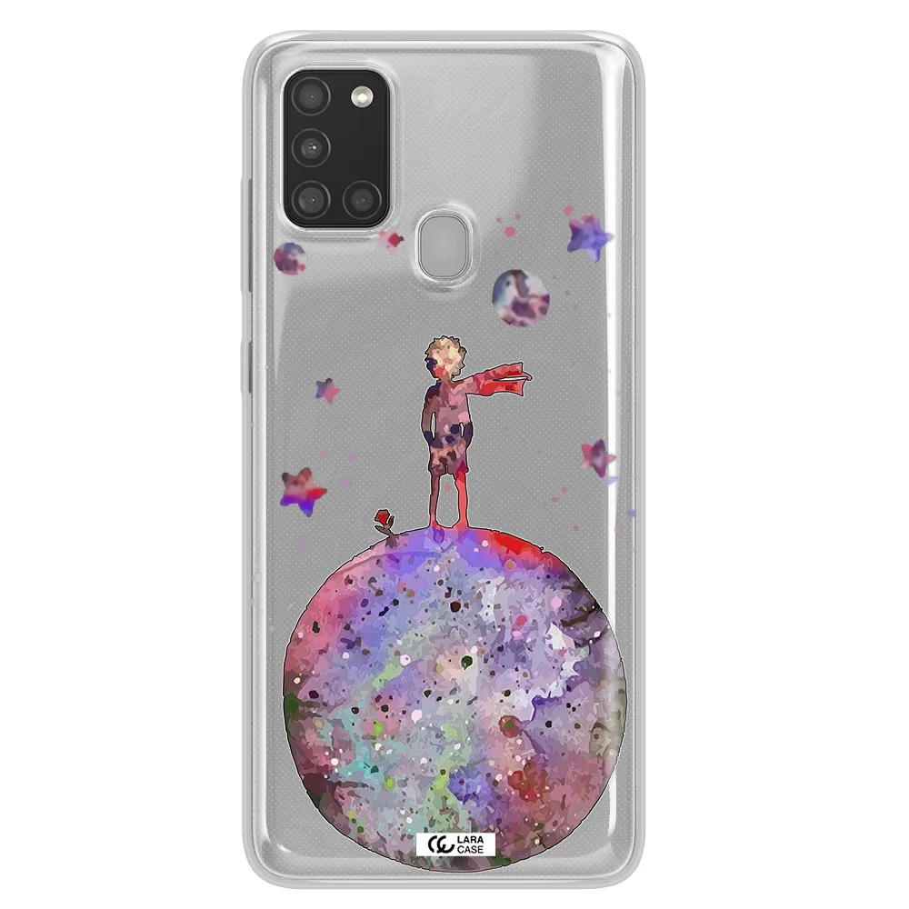 Little Prince Night Samsung A21S Clear TPU Case
