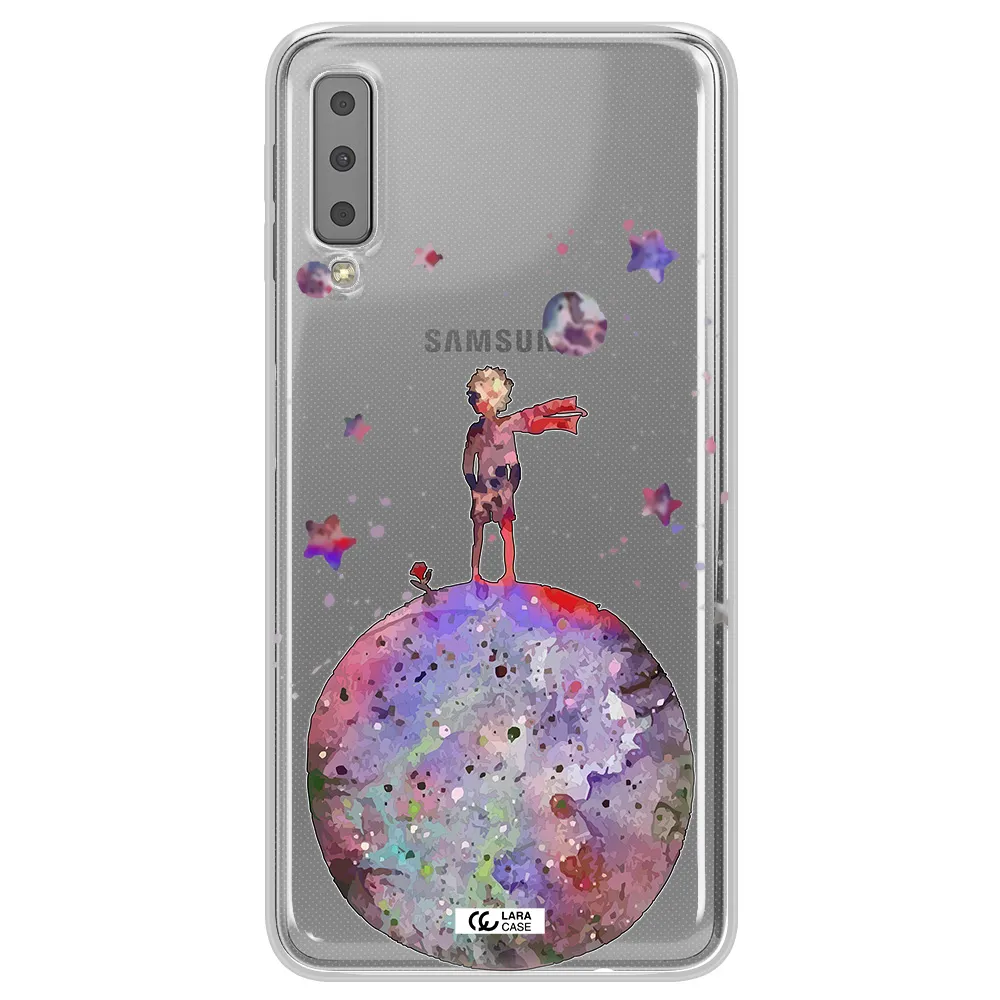 Little Prince Night Samsung A7 2018 Clear TPU Case