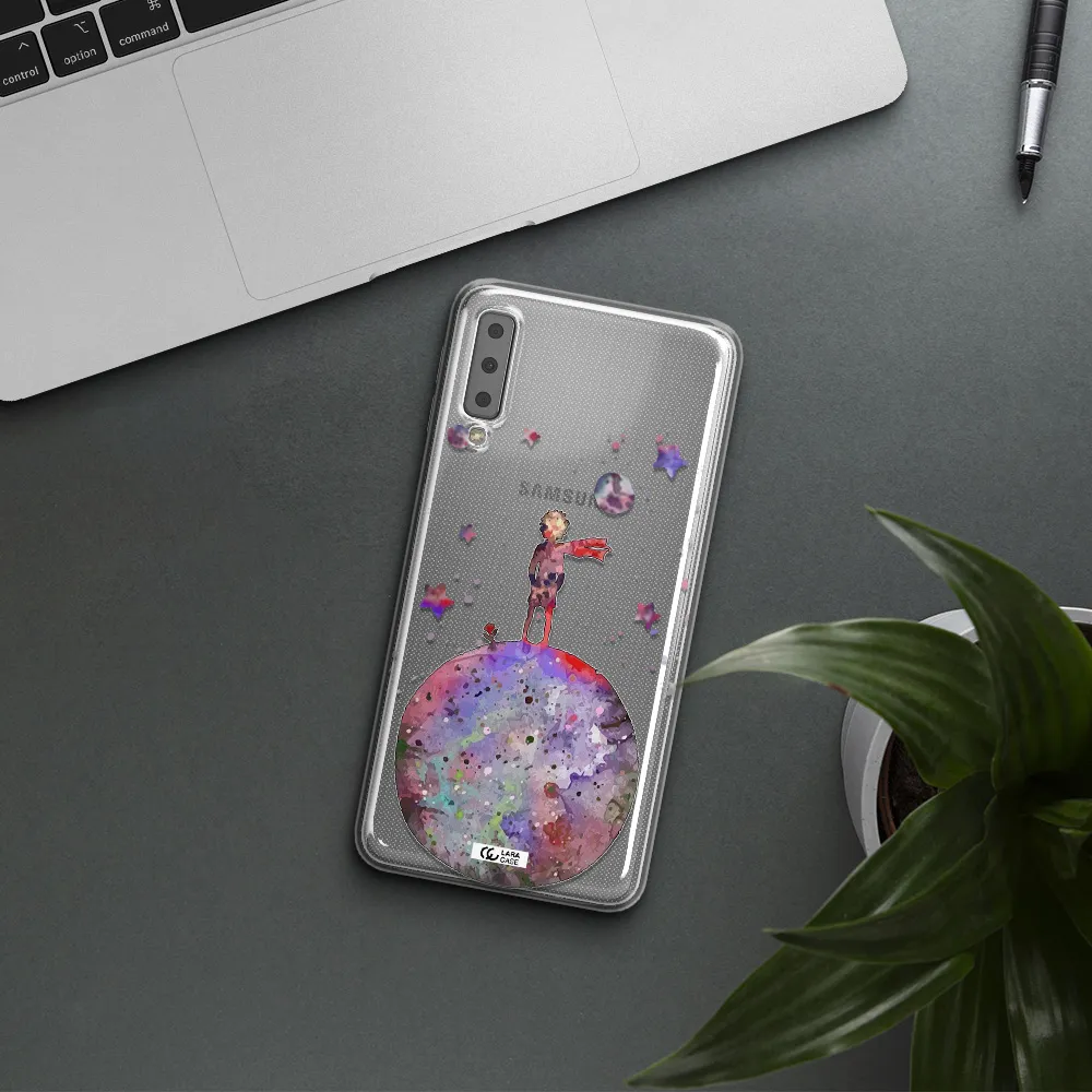 Little Prince Night Samsung A7 2018 Clear TPU Case