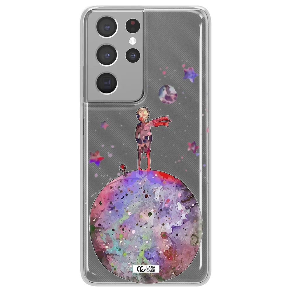 Little Prince Night Samsung S21 Ultra Clear TPU Case