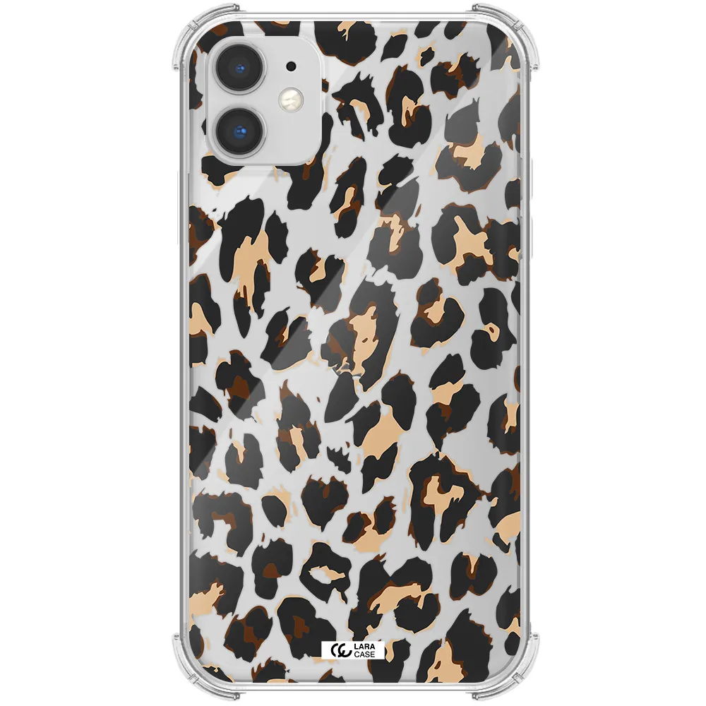 Leopard Print Apple iPhone 11 Clear PC Case