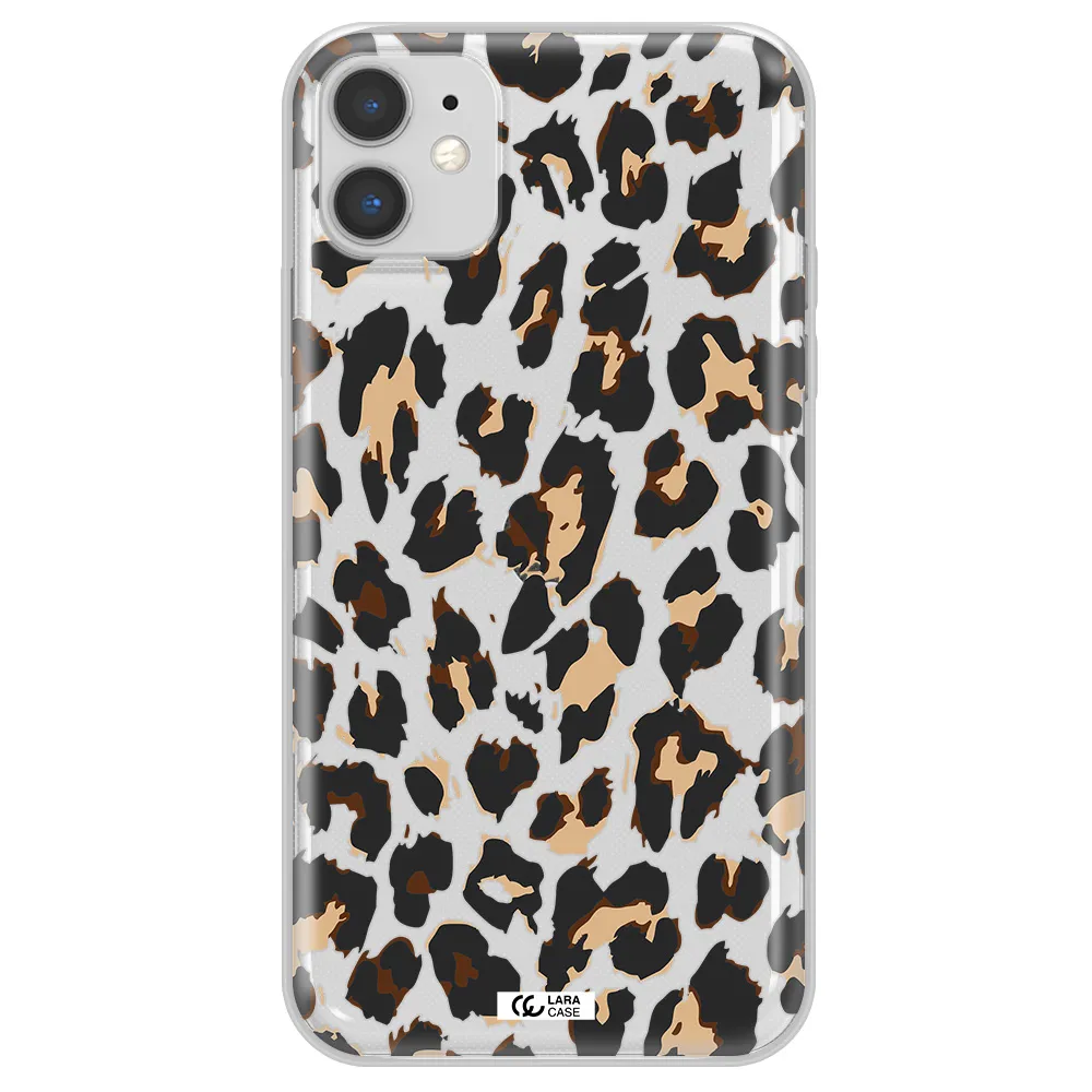 Leopard Print Apple iPhone 11 Clear TPU Case