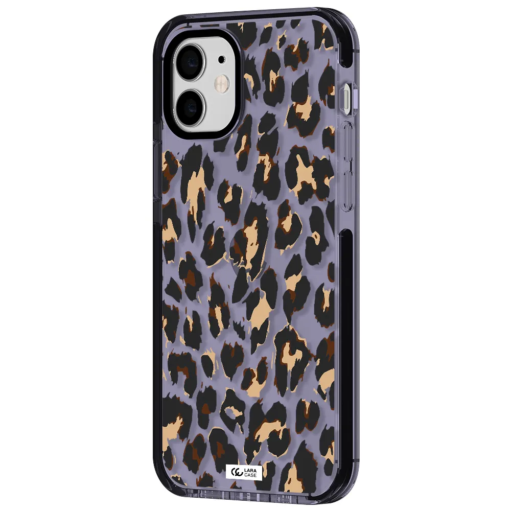 Leopard Print Apple iPhone 11 impact Lilac Case