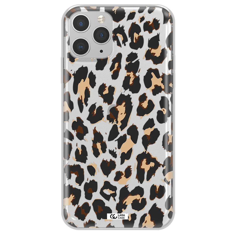 Leopard Print Apple iPhone 11 pro Clear TPU Case
