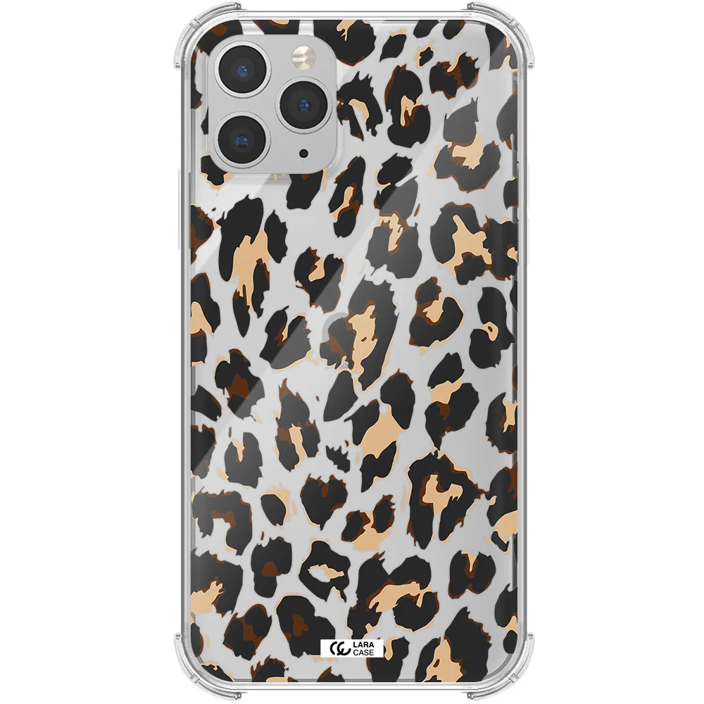 Leopard Print Apple iPhone 11 pro max Clear PC Case