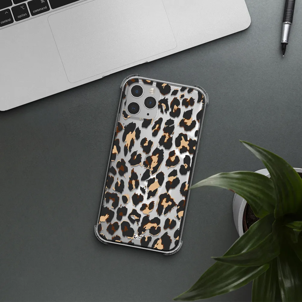 Leopard Print Apple iPhone 11 pro max Clear PC Case