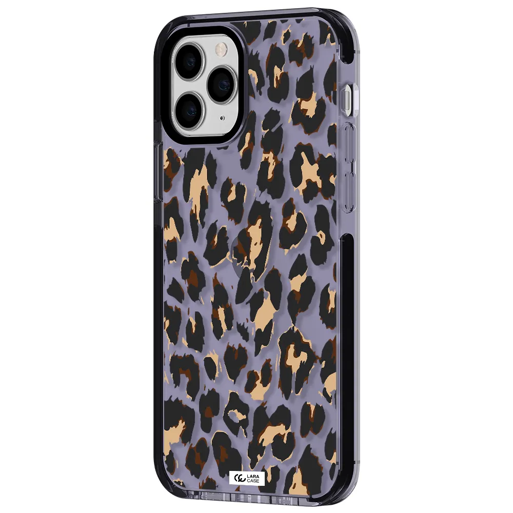 Leopard Print Apple iPhone 11 pro max impact Lilac Case