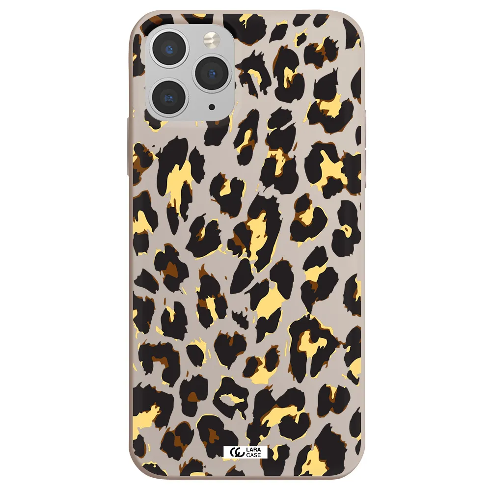 Leopard Print Apple iPhone 11 pro max Silicone Stone Case