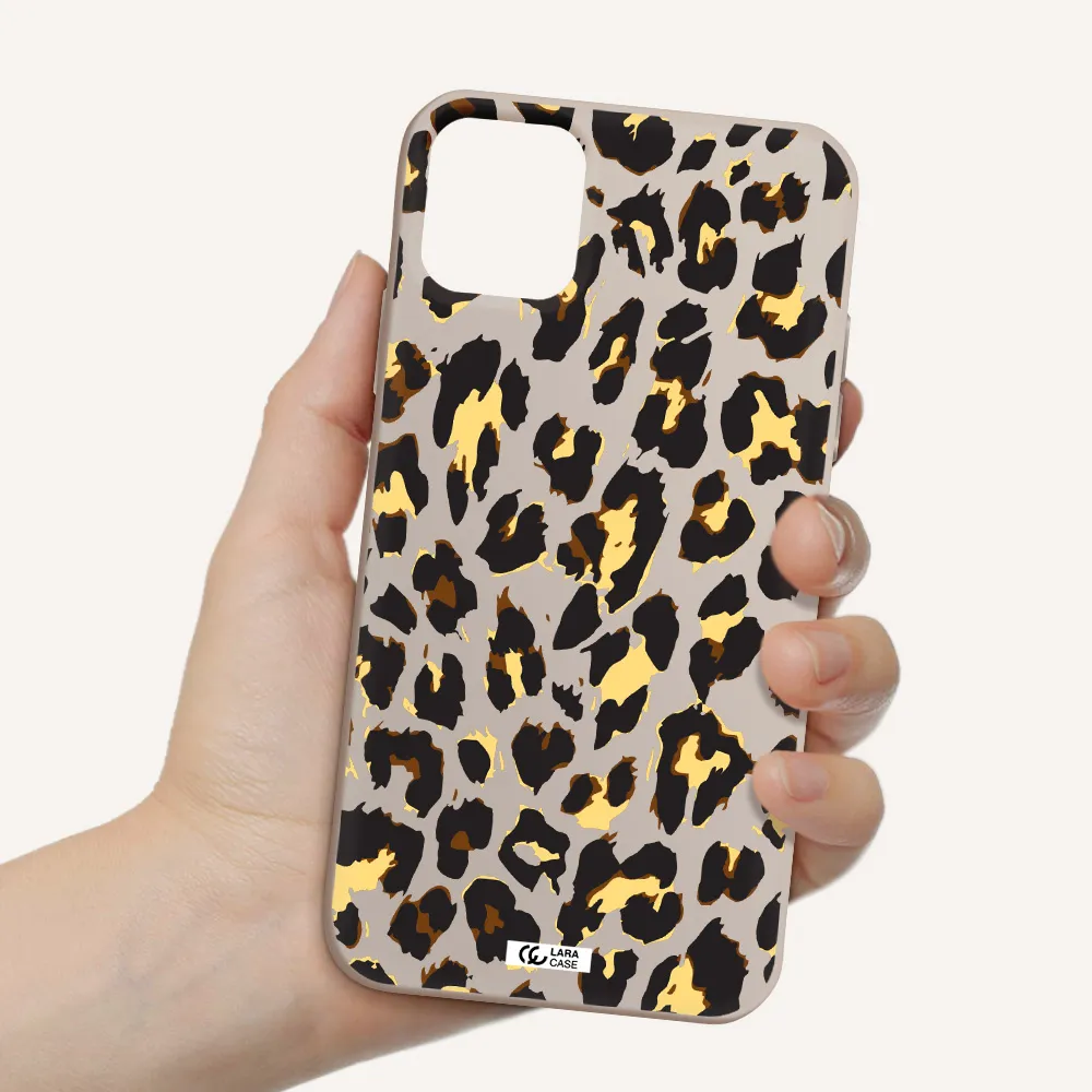 Leopard Print Apple iPhone 11 Silicone Stone Case