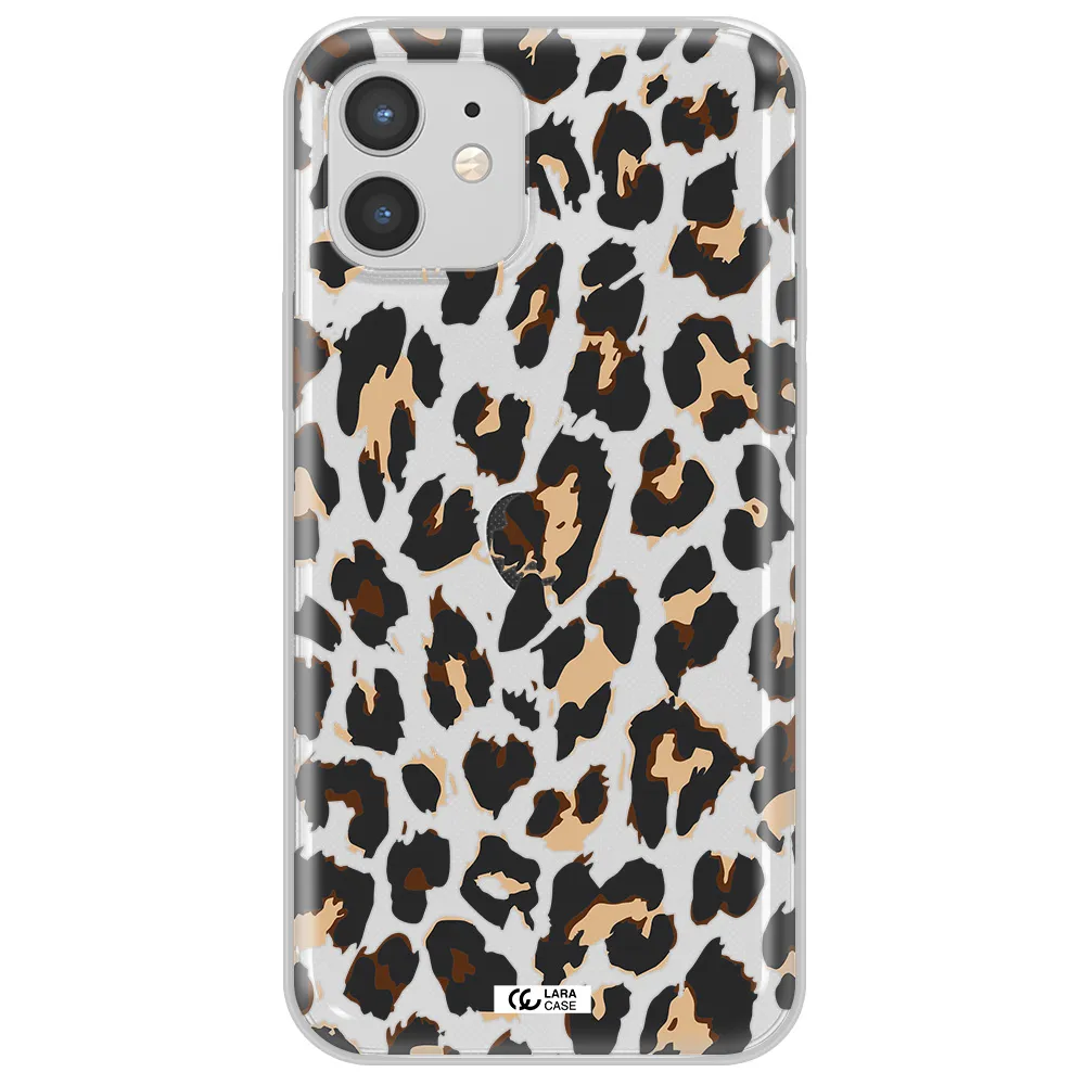Leopard Print Apple iPhone 12 Clear TPU Case