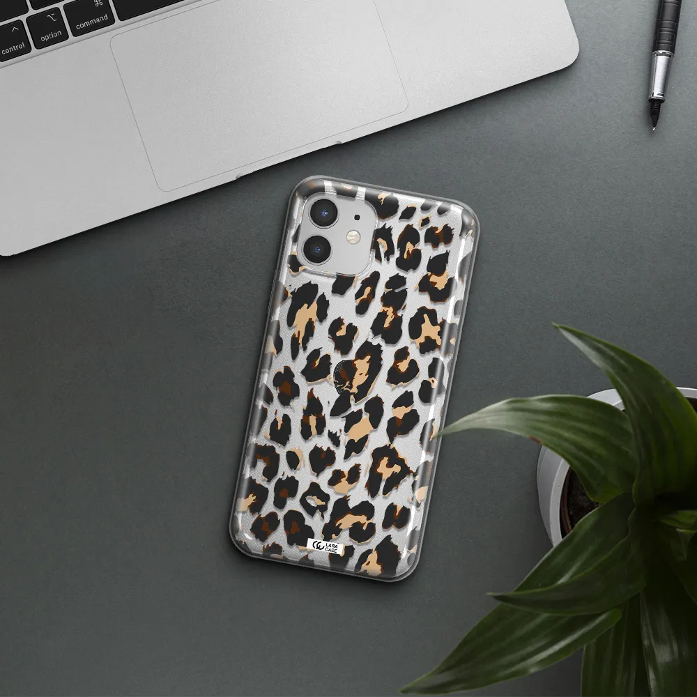 Leopard Print Apple iPhone 12 mini Clear TPU Case