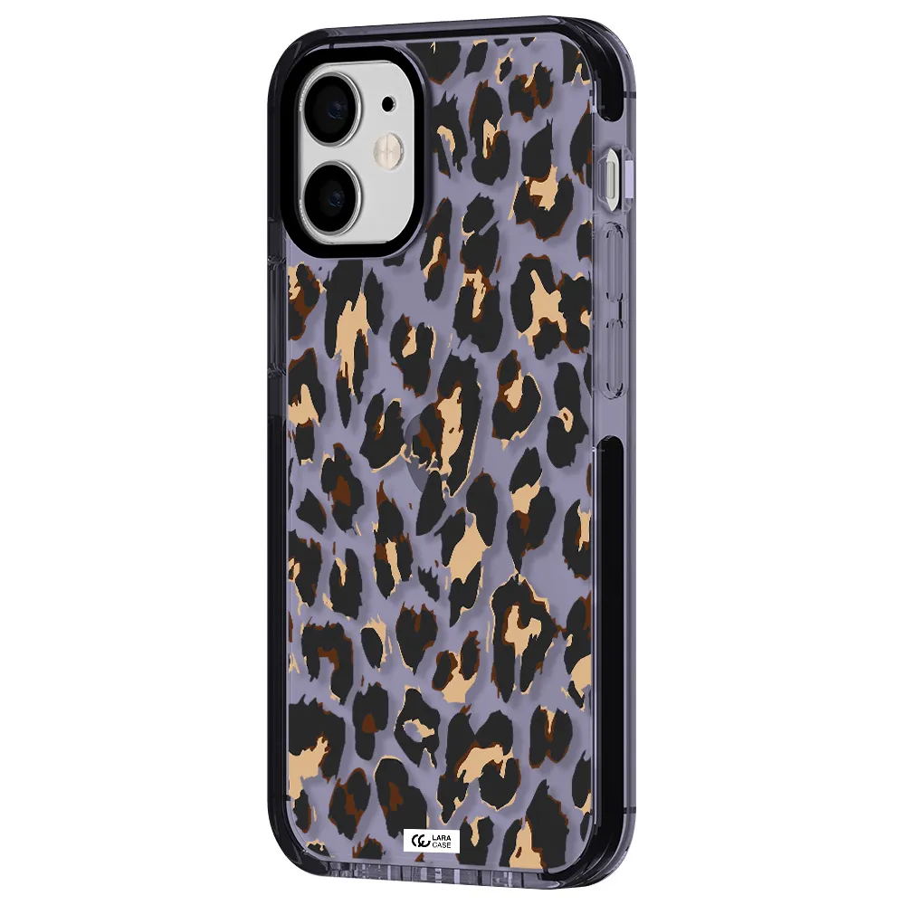 Leopard Print Apple iPhone 12 mini impact Lilac Case