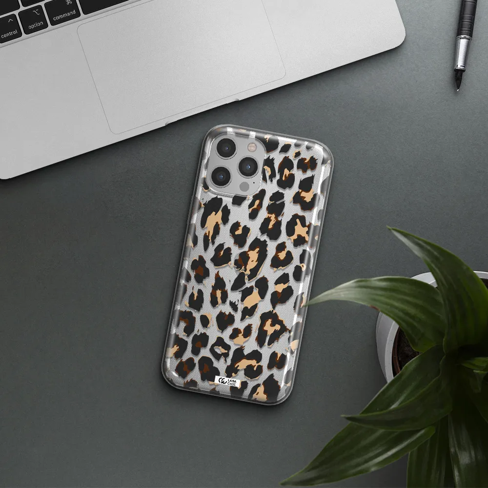 Leopard Print Apple iPhone 12 pro Clear TPU Case