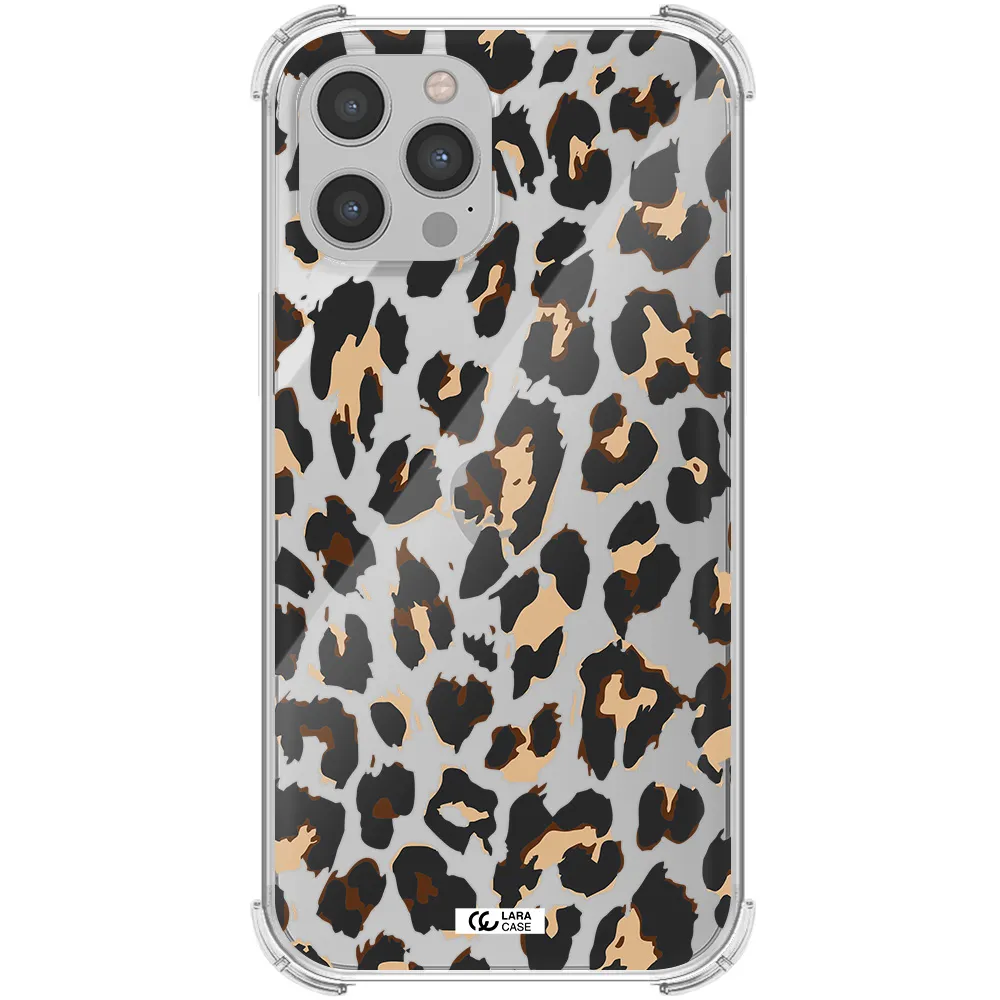 Leopard Print Apple iPhone 12 pro max Clear PC Case