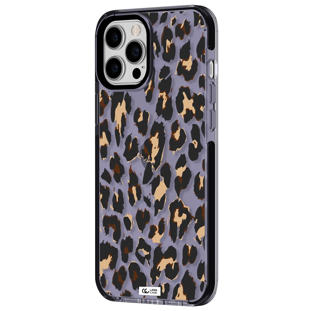 Leopard Print Apple iPhone 12 pro max impact Lilac Case