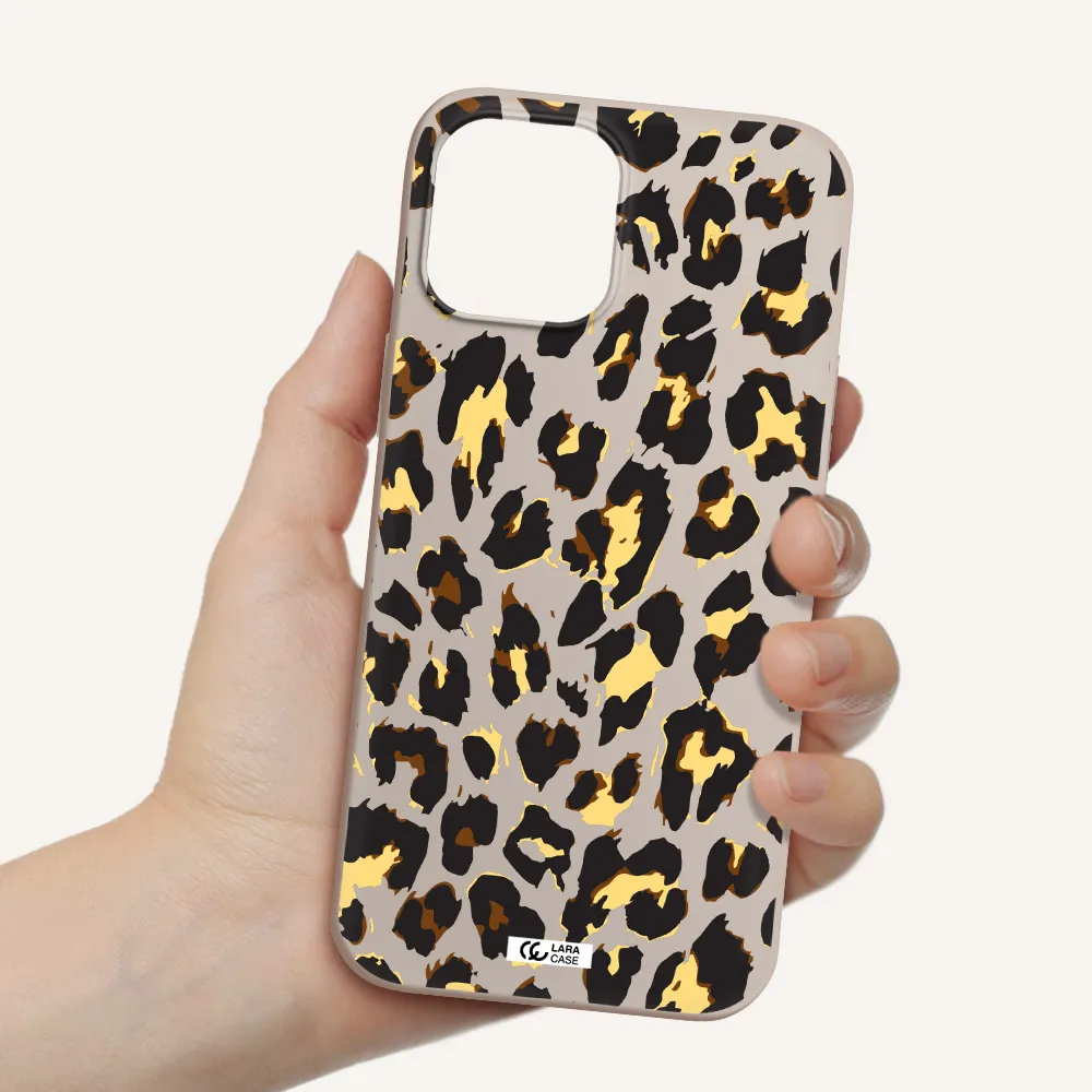 Leopard Print Apple iPhone 12 pro max Silicone Stone Case