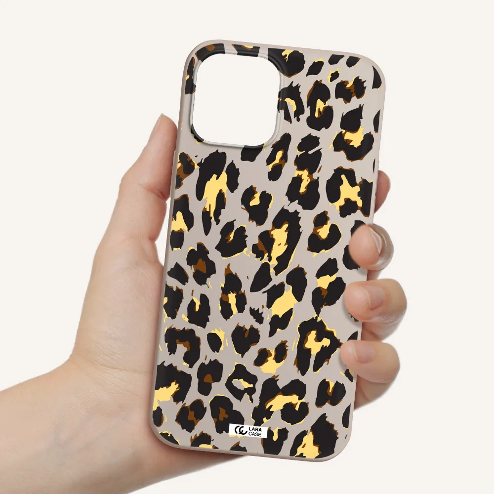 Leopard Print Apple iPhone 12 pro Silicone Stone Case