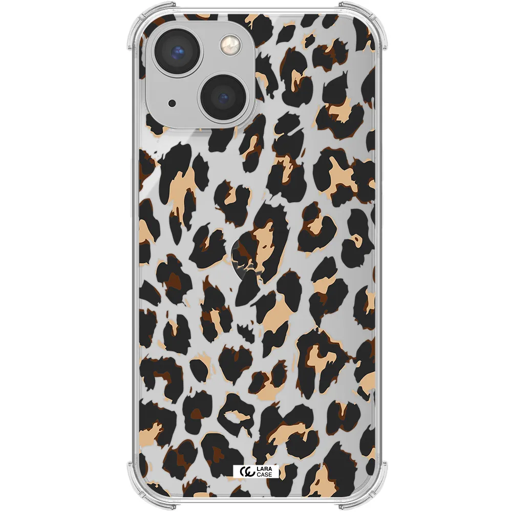 Leopard Print Apple iPhone 13 Clear PC Case