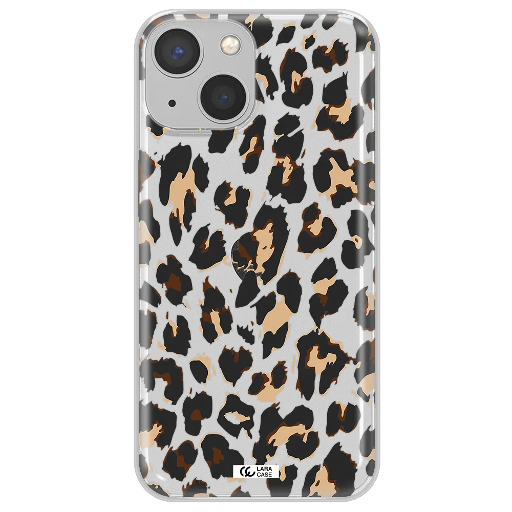 Leopard Print Apple iPhone 13 Clear TPU Case