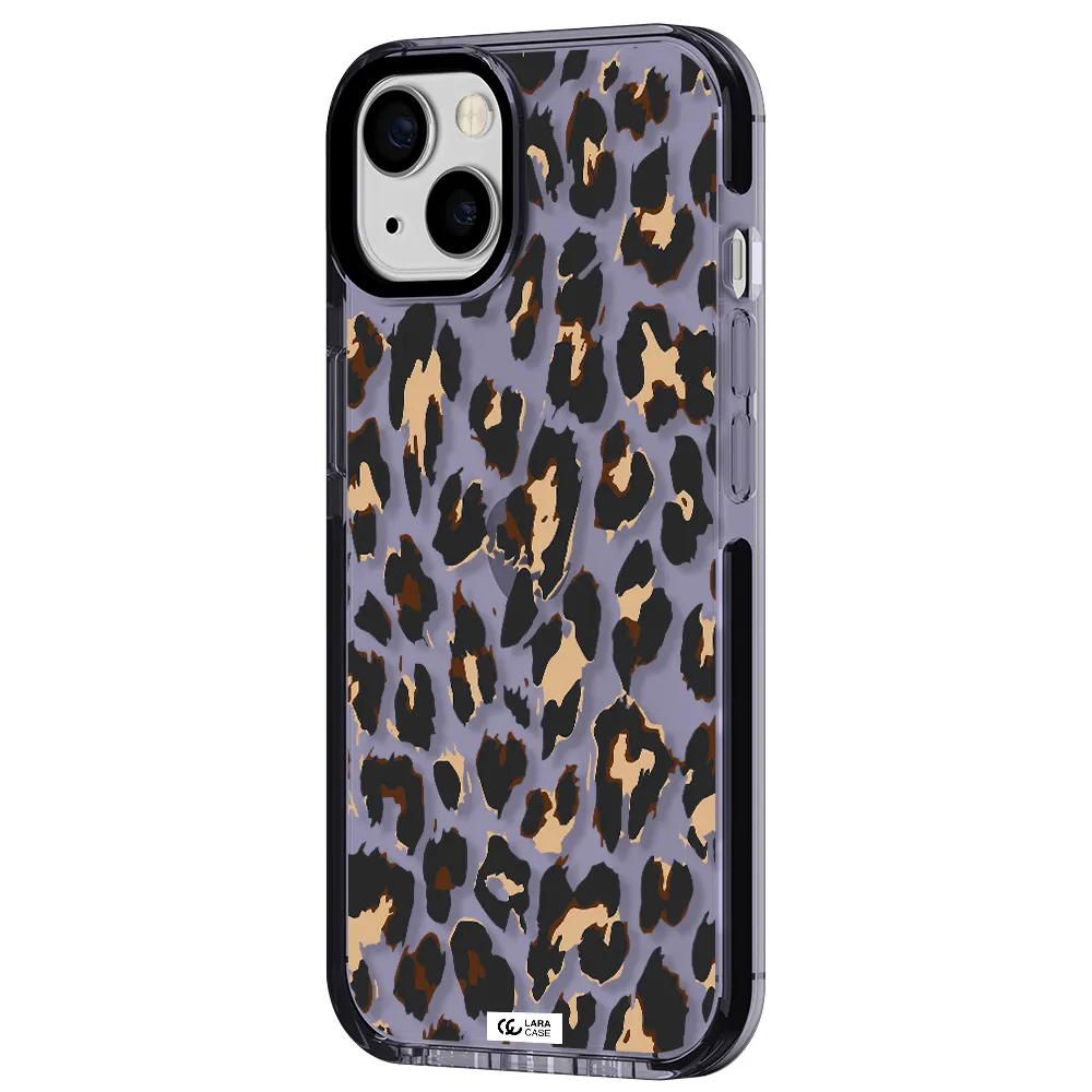 Leopard Print Apple iPhone 13 impact Lilac Case