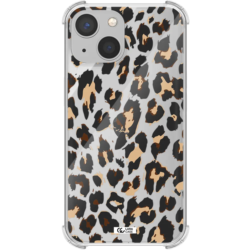 Leopard Print Apple iPhone 13 mini Clear PC Case