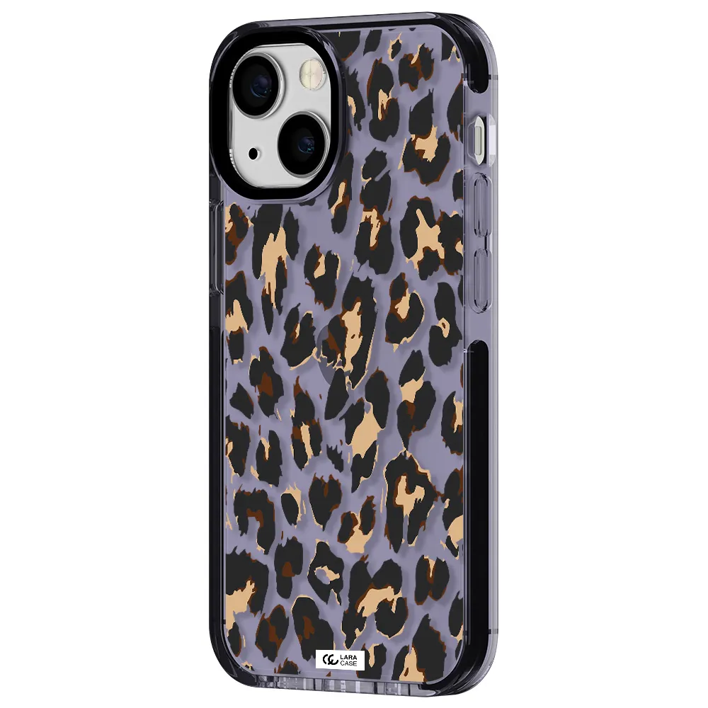 Leopard Print Apple iPhone 13 mini impact Lilac Case