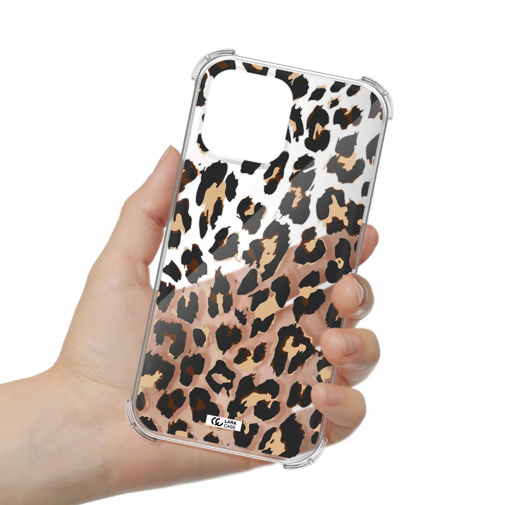 Leopard Print Apple iPhone 13 Pro Clear PC Case