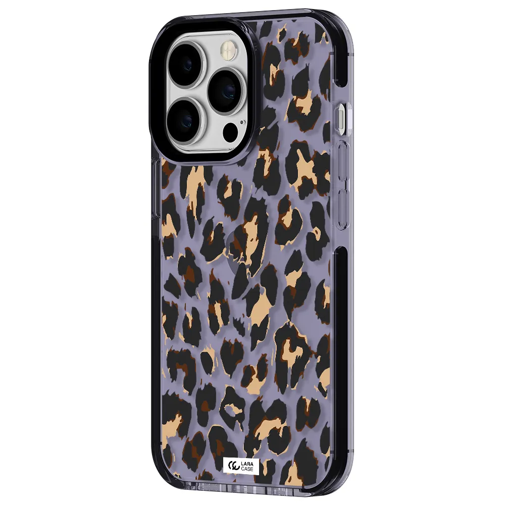 Leopard Print Apple iPhone 13 Pro impact Lilac Case